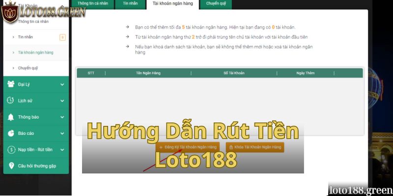 Hướng Dẫn Rút Tiền Loto188 