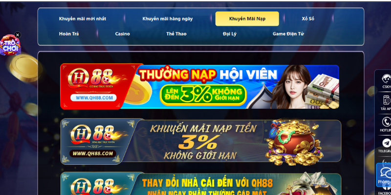 Ưu đãi nạp tiền